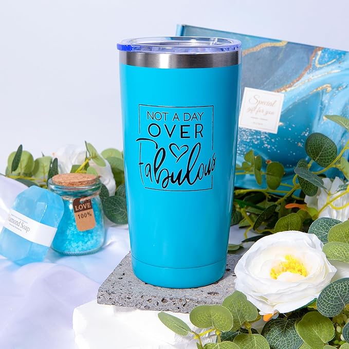 Spa Gift Basket Set, Birthday Gifts for Friend Mom Grandma, Blue